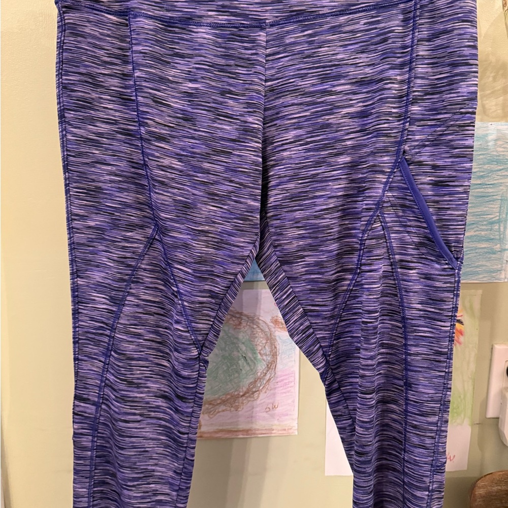 Prince Purple Athletic Capri Leggings